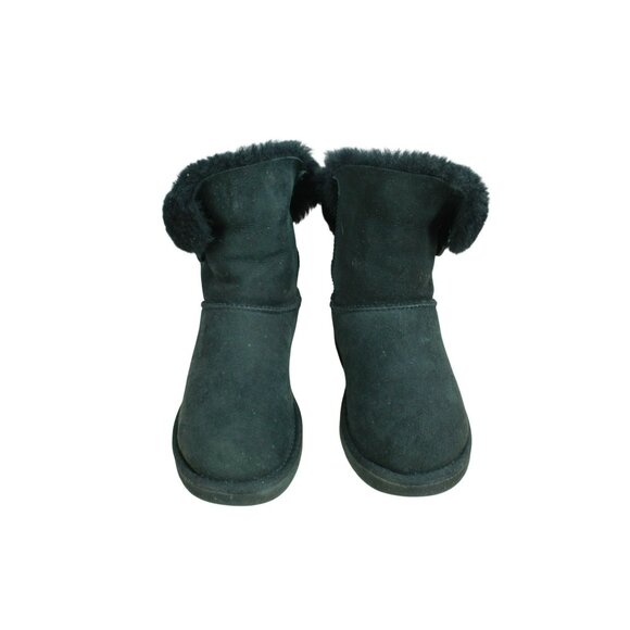 UGG Shoes S/N 5803 Bailey Button II Pull On Shearling Lined Suede Boots Size 7 - Picture 5 of 9